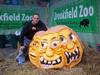 three faced pumpkins